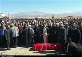 مراسم تشییع و تدفین پدر سردار سلیمانی به روایت تصویر