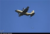 پرتاب بمب از هواپیمای ترابری هرکولس ارتش + عکس
