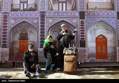 خروج زائرین اربعین حسینی از مرز مهران