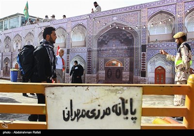 خروج زائرین اربعین حسینی از مرز مهران