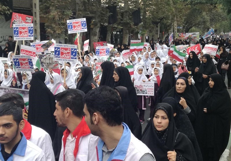 فریاد استکبارستیزی مردم در شهرستان‌های استان تهران طنین‌انداز شد