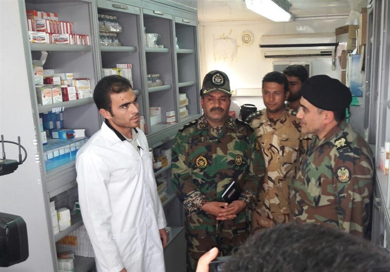 رئیس اداره بهداشت و درمان نزاجا از بیمارستان صحرایی ارتش در چذابه + تصاویر