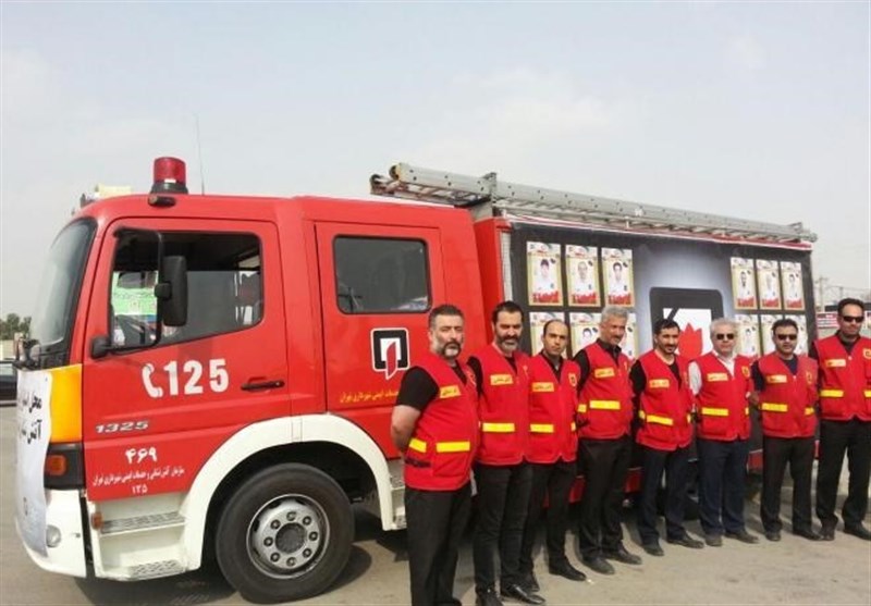 استقرار 82 آتش‌نشان تهرانی در نجف، کربلا و شهرهای مرزی + تصاویر