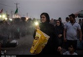 راهپیمایی زائرین اربعین حسینی - مرز شلمچه و چذابه