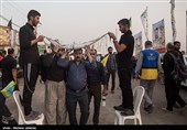 راهپیمایی زائرین اربعین حسینی - مرز شلمچه و چذابه