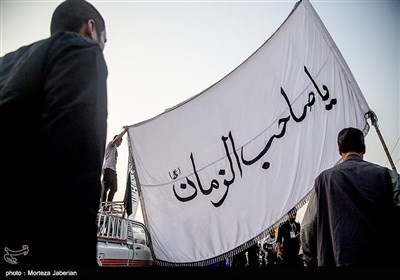 راهپیمایی زائرین اربعین حسینی - مرز شلمچه و چذابه