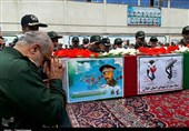 تشییع شهید میرحسینی در رشت