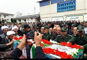 تشییع شهید میرحسینی در رشت