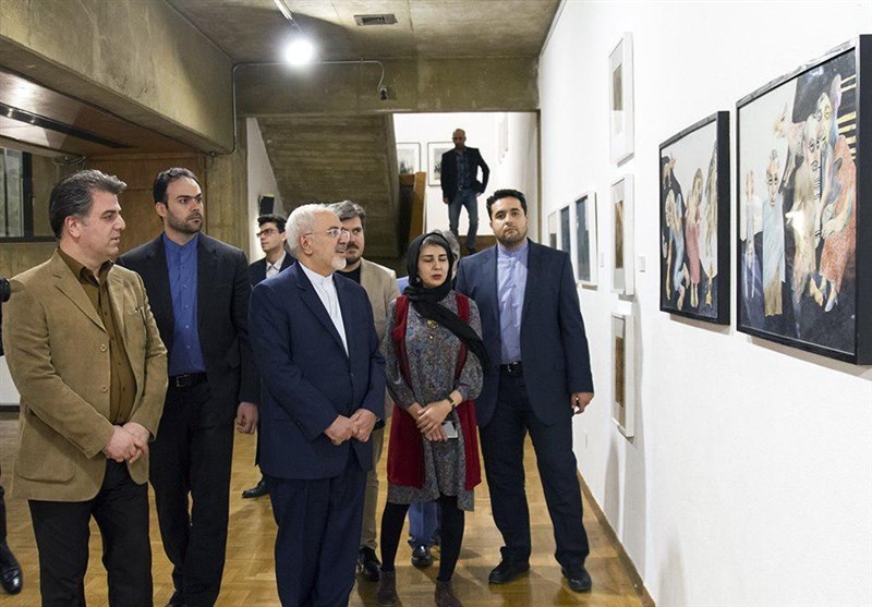 ظریف و تماشای هنر افغانستان در نیاوران