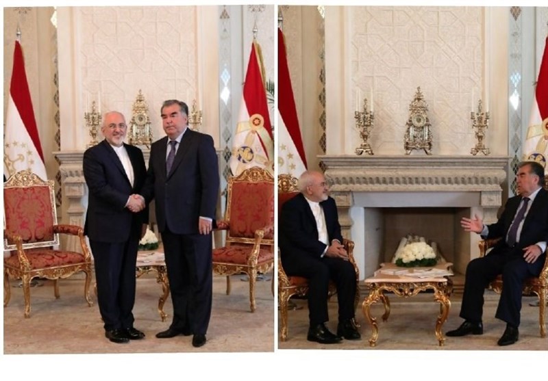 دیدار ظریف با رئیس جمهور تاجیکستان