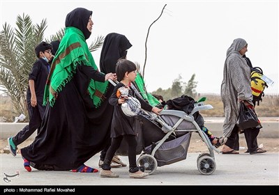 حضور کودکان در پیاده روی اربعین حسینی