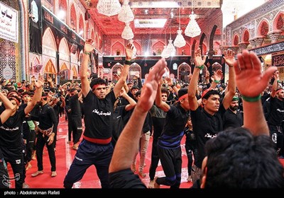 Shrine of Imam Hussein (AS) in Karbala Packed with Pilgrims