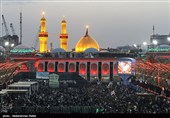 Shrine of Imam Hussein (AS) in Karbala Packed with Pilgrims