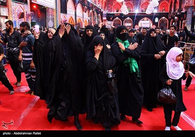 Shrine of Imam Hussein (AS) in Karbala Packed with Pilgrims