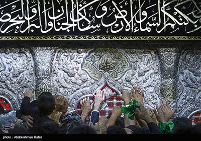 Shrine of Imam Hussein (AS) in Karbala Packed with Pilgrims