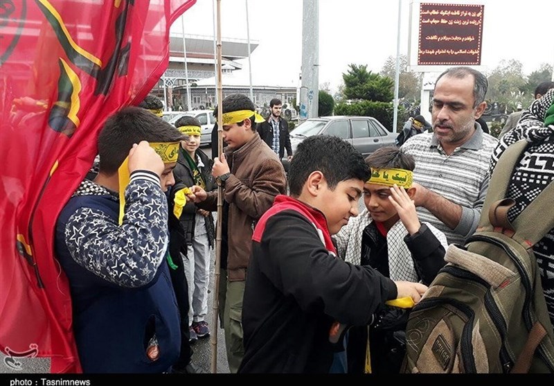 برگزاری همایش پیاده‌روی &quot;زیارت نرفته‌ها&quot; در استان گیلان + فیلم