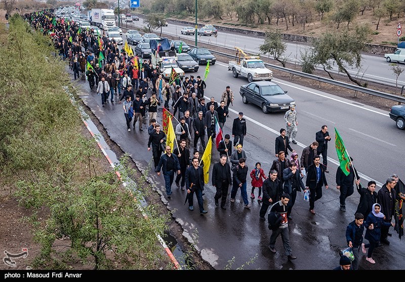 عزاداری جاماندگان اربعین در امامزادگان ایلام برگزار شد