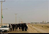 پیاده‌روی 17 کیلومتری مردم خوزستان تا قدمگاه حضرت عباس(ع) شادگان