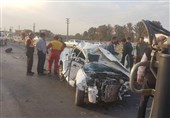 تصادف خونین در محور قزوین ـ زنجان؛ 7 نفر مصدوم شدند
