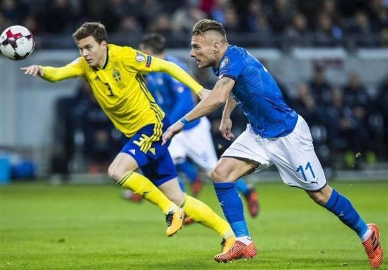 ایتالیا در بازی برگشت مقابل سوئد تغییر تاکتیک می‌دهد
