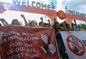 تظاهرات معترضان به سفر ترامپ به فیلیپین به خشونت کشیده شد