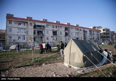 مصدومان و جانباختگان زلزله در سرپل‌ذهاب - کرمانشاه