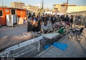 مصدومان و جانباختگان زلزله در سرپل‌ذهاب - کرمانشاه
