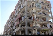 تنها دیواره‌های بیرونی مسکن مهر کرمانشاه در زلزله شب گذشته تخریب شده است