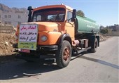 تانکرهای آب‌رسانی لرستان به مناطق زلزله‌زده کرمانشاه اعزام می‌شود