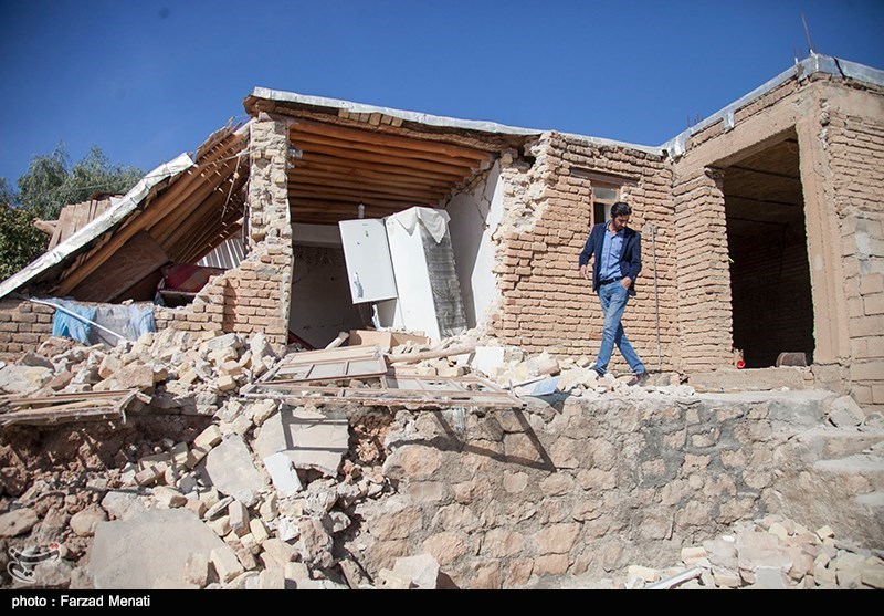 عکس زلزله زلزله کرمانشاه زلزله امروز روستای بابا‌اسکندر حوادث کرمانشاه