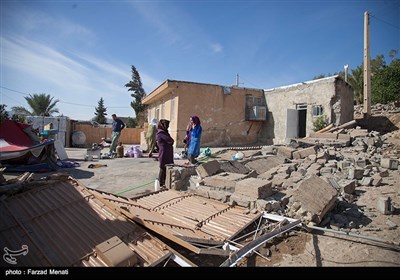 خسائر الزلزال فی قرى باطراف سربل ذهاب