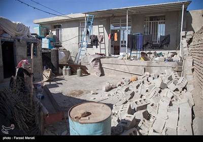 خسائر الزلزال فی قرى باطراف سربل ذهاب