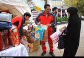 اهدای کمک مردم خراسان شمالی به زلزله دگان