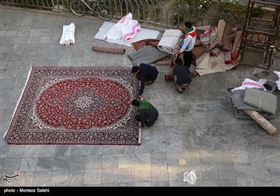 جمع آوری کمکهای مردمی برای زلزله زدگان - اصفهان