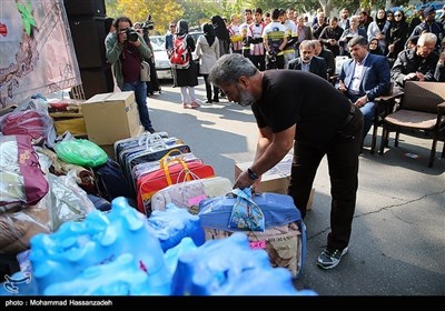 ایران بھر سے زلزلہ متاثرین کیلئے امدادی سامان اور عطیات کا سلسلہ جاری