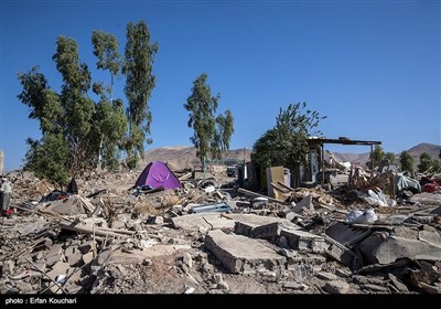 روستاهای دشت ذهاب پنج روز پس از زلزله