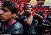 عزاداری زائران اربعین حسینی در کربلا