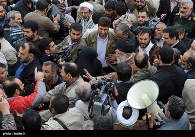 بازدید رهبر معظم انقلاب از مناطق زلزله‌زده غرب کشور