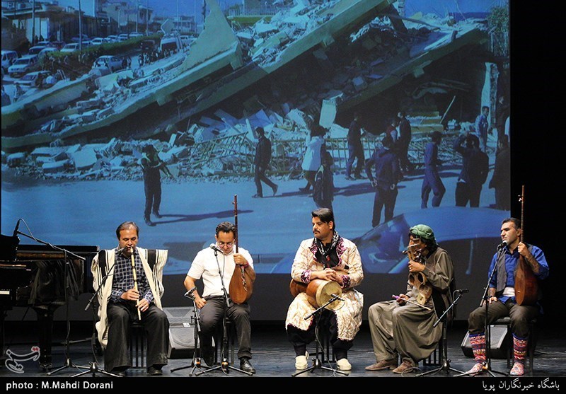 گردهمایی هنرمندان موسیقی در حمایت از مردم زلزله زده
