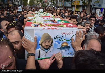 مراسم تشییع دو شهید مدافع حرم - رشت