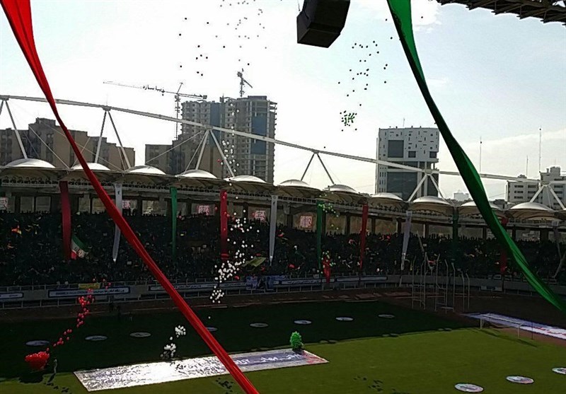 تجمع باشکوه بسیجیان مشهد در ورزشگاه امام رضا(ع) برگزار شد‌ + تصاویر