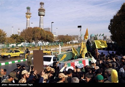 تشییع پیکر سه شهید مدافع حرم و یک شهید دفاع مقدس - مشهد