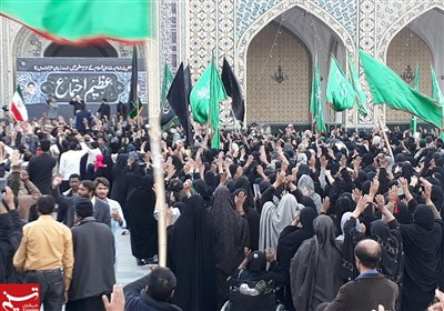 حرم امام رضا علیہ السلام میں پاکستانی ماتمداروں کا باشکوہ اجتماع