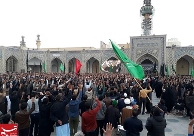 حرم امام رضا علیہ السلام میں پاکستانی ماتمداروں کا باشکوہ اجتماع