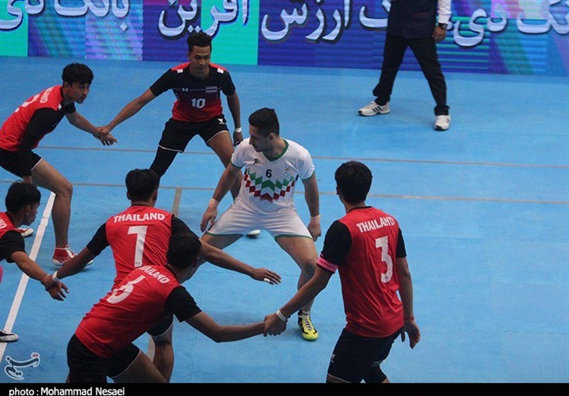 پیروزی تیم کبدی ایران برابر تایلند