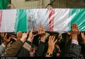 پیکر شهید مدافع حرم &quot;علوی&quot; در ساوه تشییع و تدفین شد