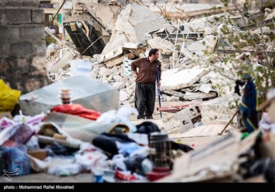 زلزله زدگان روستاهای اطراف کرمانشاه و مناطق مرزی