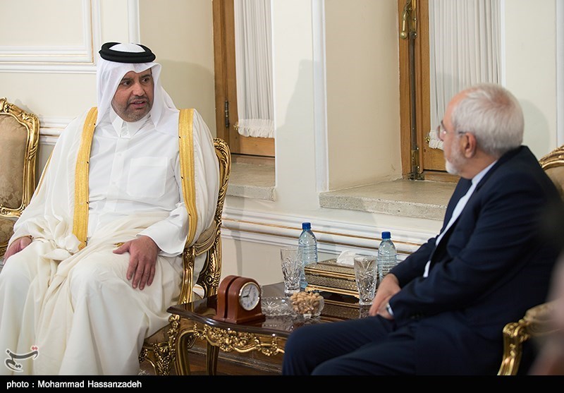 دیدار وزیر تجارت قطر با ظریف