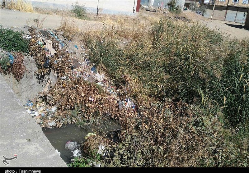 کلافگی مردم حسن‌آباد سنندج از &quot;بوی تعفن فاضلاب&quot;+تصاویر