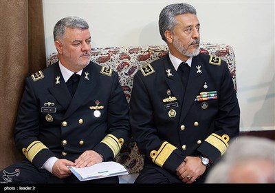  Iranian Navy Commanders Meet Leader 